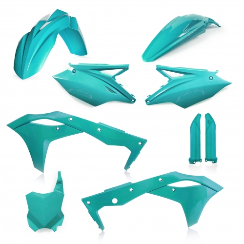 KIT PLÁSTICOS COMPLETO ACERBIS KAWASAKI KX-F 250 2018 - 2019 - VERDE AQUA